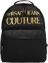Versace Jeans Couture Zaino due scomparti con zip e logo uomo 73Ya4B90-Zs394 Nero Oro Zwart Heren - Thumbnail 1