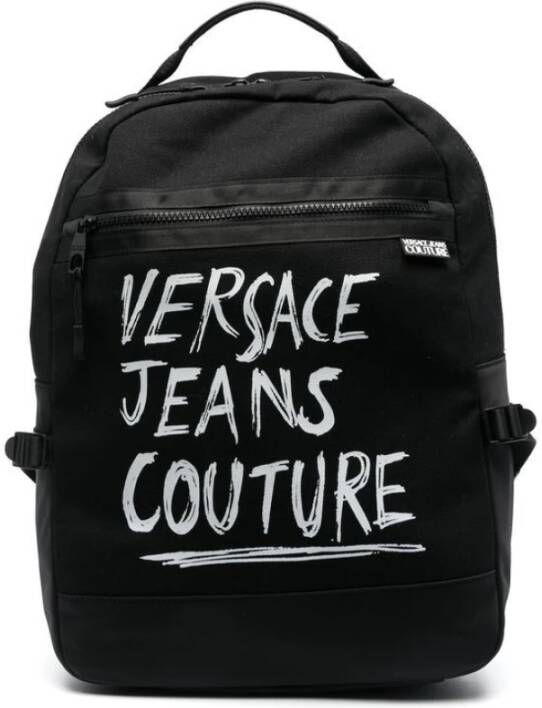 Versace Jeans Couture Backpack with logo Black Heren