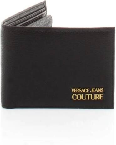 Versace Jeans Couture Zwarte Herenportemonnees Stijlvol en Prakch Black Heren