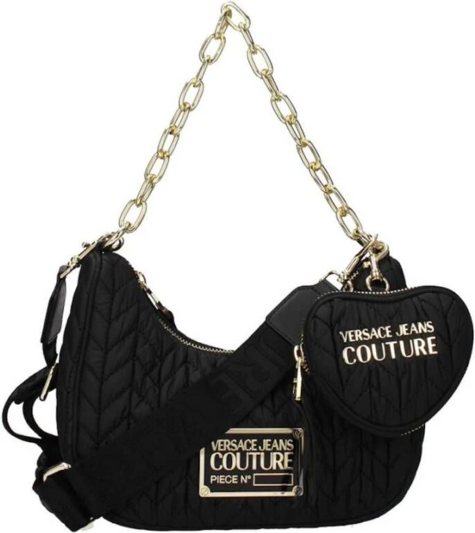 Versace Jeans Couture Stijlvolle schoudertas voor vrouwen Black Dames