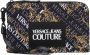 Versace Jeans Couture Zip-koppelingszak en logo gedrukt over de hele man 73Ya5P90-Zs394 zwart goud Zwart Dames - Thumbnail 1
