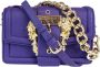 Versace Jeans Couture Paarse Crossbody Tas met Afneembaar Gouden Ketting Detail Purple Dames - Thumbnail 6