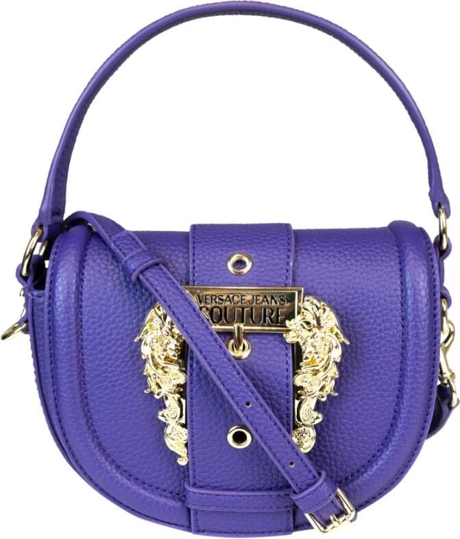 Versace Jeans Couture Paarse Handtas met Verstelbare Afneembare Band Purple Dames