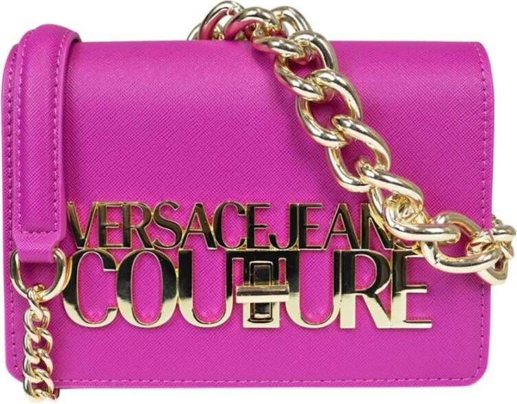 Versace Jeans Couture Orchidee Paarse Synthetische Schoudertas Pink Dames