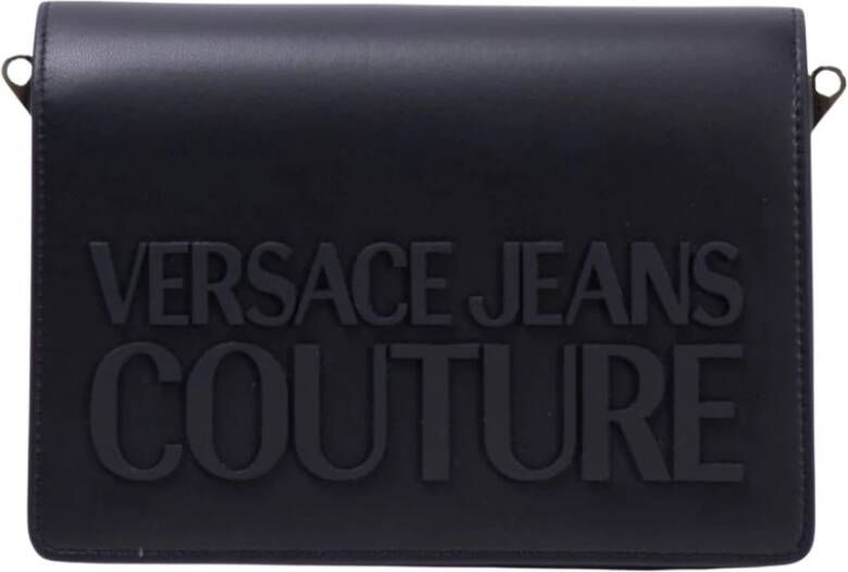 Versace Jeans Couture Zwarte Dameshandtas met Logo Black Dames