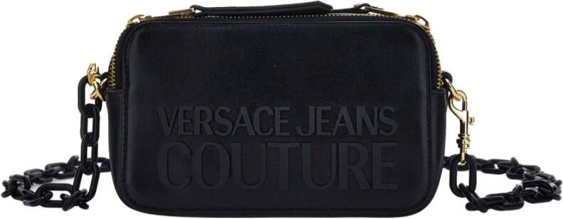 Versace Jeans Couture Crossbody bags Range H Institutional Logo in zwart
