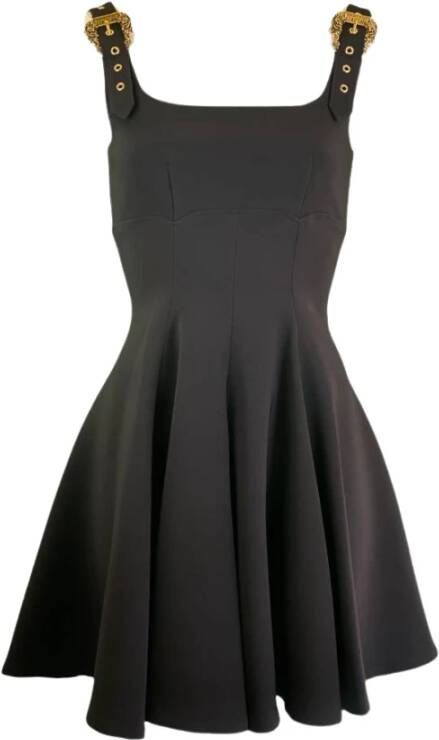 Versace Jeans Couture Barokke couture1 gesp jurk Zwart Dames
