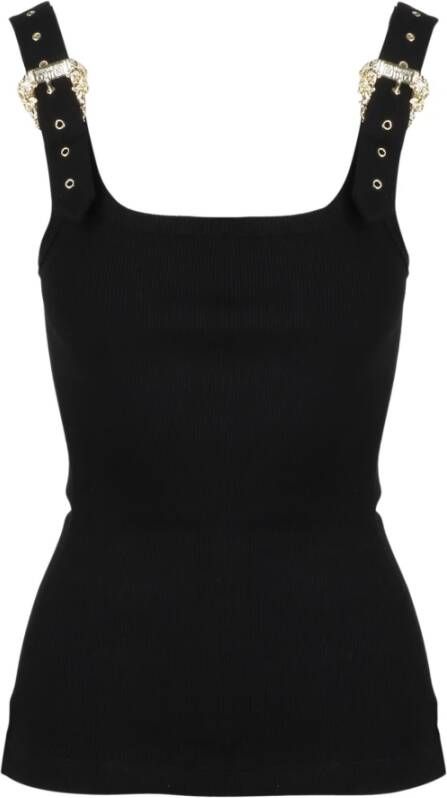 Versace Jeans Couture Baroque Couture Buckle TOP Zwart Dames