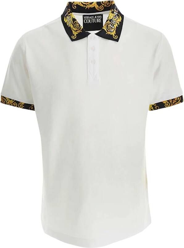 Versace Jeans Couture Baroque polo Wit Heren