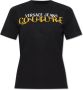 Versace Jeans Couture Zwarte T-shirts en Polos voor dames Aw23 Collectie Black Dames - Thumbnail 2