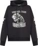 Versace Jeans Couture Logo-Print Katoenen Hoodie met Drop Shoulder Black Heren - Thumbnail 1