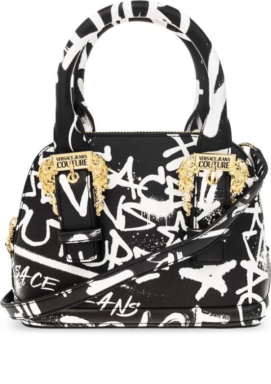 Versace Jeans Couture Bedrukte schoudertas Black Dames