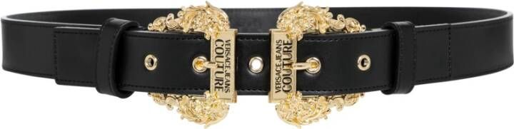 Versace Jeans Couture Elegant Dames Verstelbare Riem met Iconisch Logo Black Dames