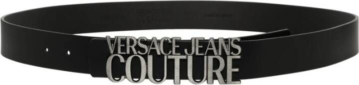 Versace Jeans Couture Luxe Leren Riem Black Heren