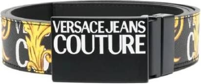 Versace Jeans Couture Leren HerenRiem met Barokprint 100 Multicolor Heren
