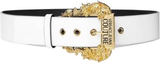 Versace Jeans Couture Witte Couture Riem voor Vrouwen White Dames