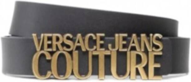 Versace Jeans Couture Logo-buckle belt Zwart Dames