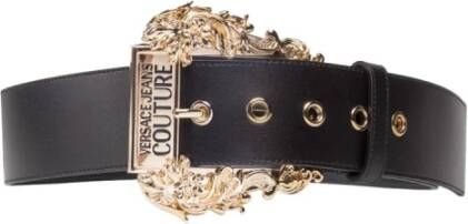 Versace Jeans Couture Elegant Zwart Riem voor Vrouwen Black Dames