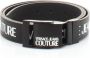 Versace Jeans Couture Zwarte Leren HerenRiem 100 Black Heren - Thumbnail 1
