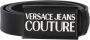 Versace Jeans Couture Zwarte Leren HerenRiem 100 Black Heren - Thumbnail 1