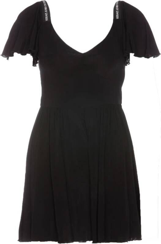 Versace Jeans Couture Black Short Dress Zwart Dames