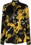 Versace Jeans Couture Blouse met bloemenketting zwart goud Multicolor Dames - Thumbnail 1