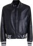Versace Jeans Couture Stijlvolle Leren Jas voor Heren Black Heren - Thumbnail 1