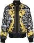 Versace Jeans Couture Abstract Multikleur Ritssluiting Bomberjack Black Heren - Thumbnail 1