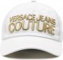 Versace Jeans Couture Geborduurde Pet Verhoog je Stijl White Unisex - Thumbnail 1