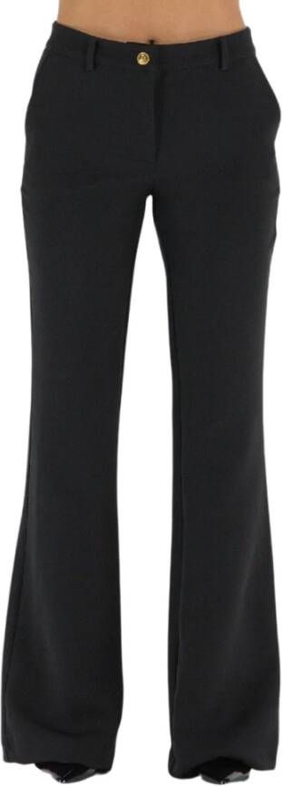 Versace Jeans Couture Brede broek Zwart Dames
