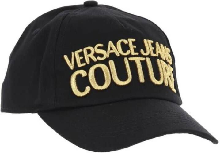 Versace Jeans Couture Stijlvolle Katoenen Pet voor Heren Black Heren