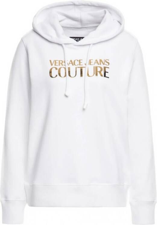 Versace Jeans Couture Comfortabele Hoodie White Dames