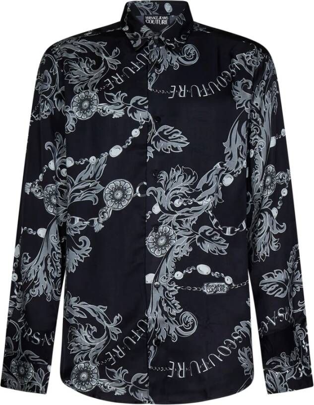 Versace Jeans Couture Casual overhemd Zwart Heren