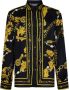 Versace Jeans Couture Barok Patroon Lange Mouw Shirt Zwart Multicolor Heren - Thumbnail 1