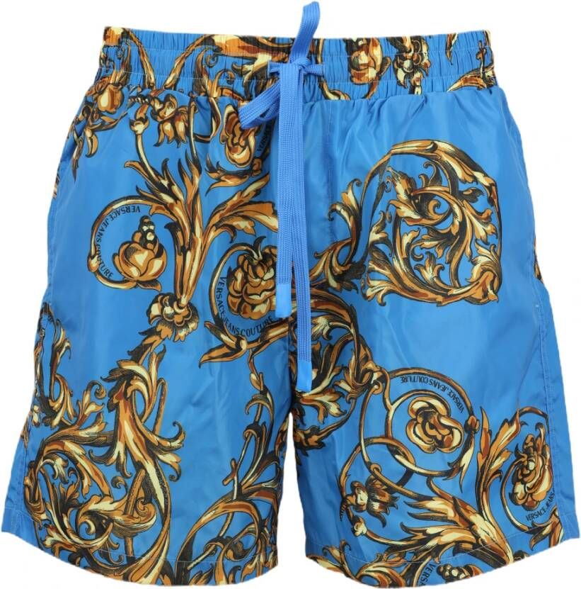 Versace Jeans Couture Casual Shorts Blauw Heren