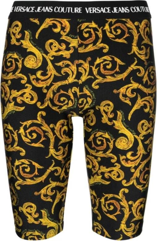 Versace Jeans Couture Modieuze leggings voor vrouwen Yellow Dames