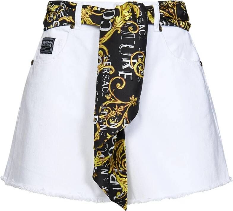 Versace Jeans Couture Casual Shorts Wit Dames