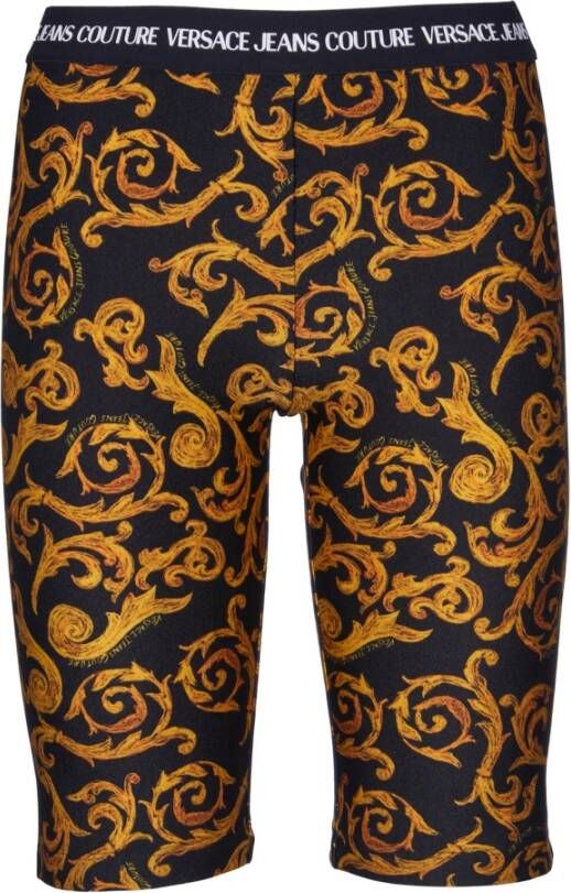 Versace Jeans Couture Casual Shorts Zwart Dames