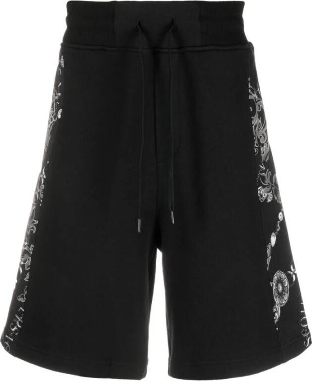 Versace Jeans Couture Zwarte casual shorts voor heren Black Heren