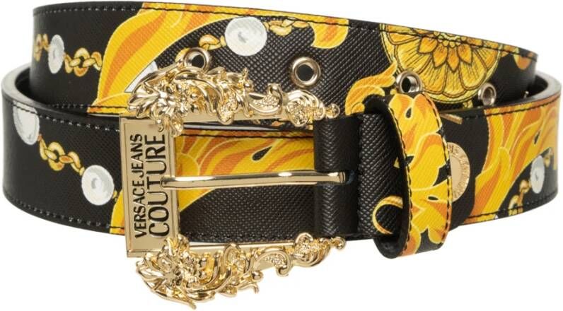 Versace Jeans Couture Chain Couture Belt Zwart Dames