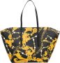 Versace Jeans Couture Zwarte Barocco Print Tote Tas met Afneembare Pouch Black Dames - Thumbnail 3