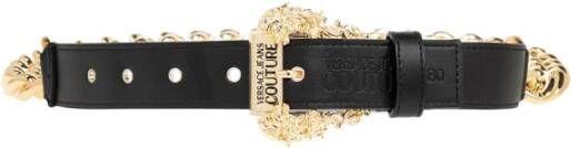 Versace Jeans Couture Chain-trimmed belt Zwart Dames