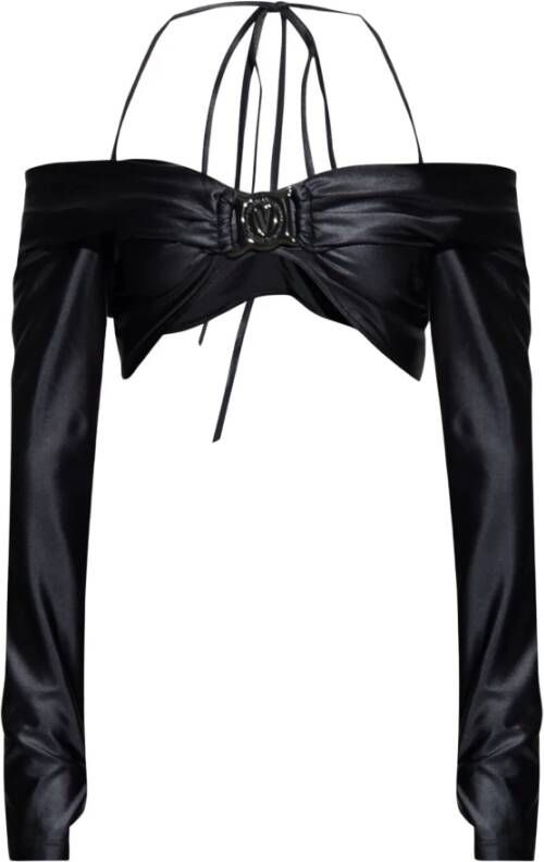 Versace Jeans Couture Crop top Zwart Dames