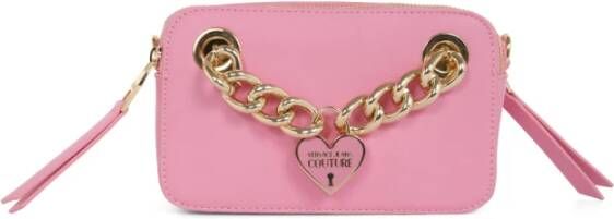 Versace Jeans Couture Deluxe Chain 5 Crossbody BAG Roze Dames