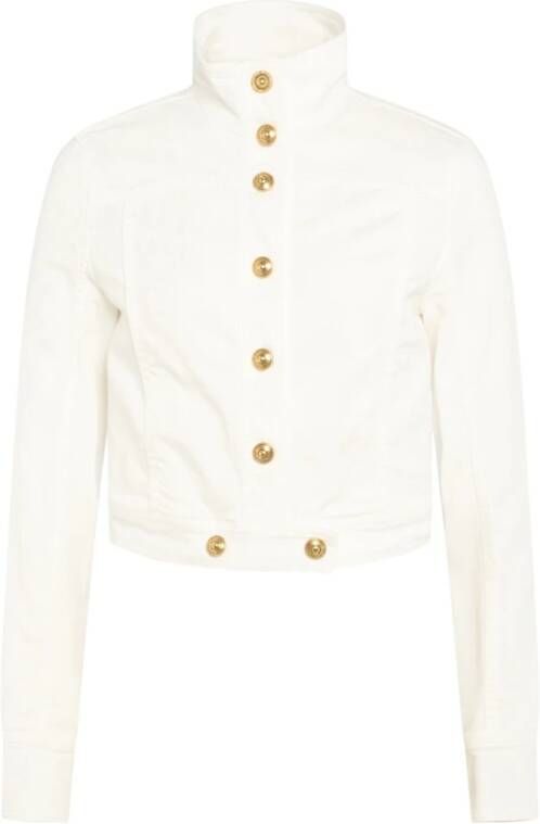 Versace Jeans Couture Denim Jackets White Dames