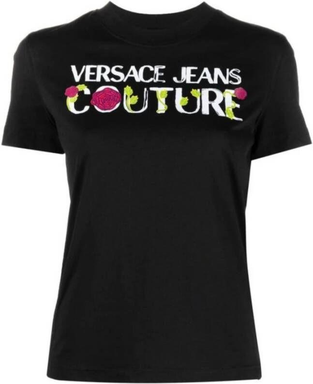Versace Jeans Couture Designer T-Shirt Zwart Dames