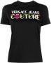 Versace Jeans Couture Iconisch Designer T-Shirt voor Vrouwen Black Dames - Thumbnail 1