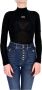 Versace Jeans Couture Dolcevita con logo stampato fronte donna Versace 73Hah617-J0007 Nero Zwart Dames - Thumbnail 6