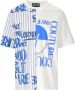 Versace Jeans Couture Wit en Blauw Grafisch Print T-shirt White Heren - Thumbnail 3