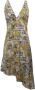 Versace Jeans Couture Witte Barok Print Jurk White Dames - Thumbnail 2